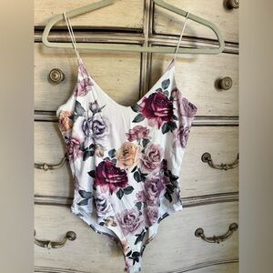 Rose Print Bodysuit